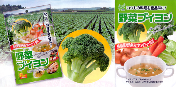 鳥取県琴浦名産ブロッコリー使用野菜ブイヨン